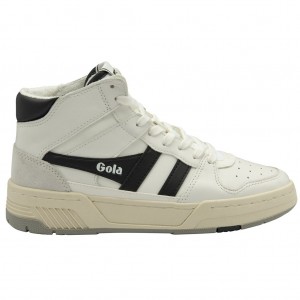 Gola Classics Allcourt High Sneakers Hvite Svarte Norge | WETSKV-673