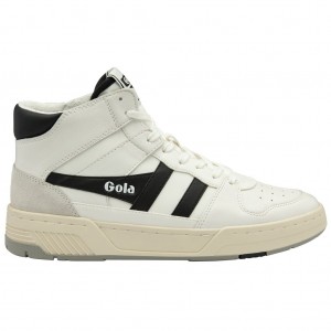 Gola Classics Allcourt High Sneakers Hvite Svarte Norge | ITCJFB-621