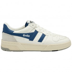 Gola Classics Allcourt Sneakers Hvite Blå Norge | RWAGQE-891