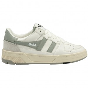 Gola Classics Allcourt Sneakers Hvite Lyse Grå Norge | QZXSTF-793
