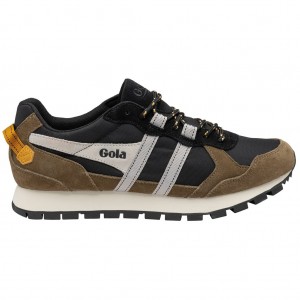 Gola Classics Altitude Sneakers Svarte Khaki Hvite Norge | JILSUZ-149