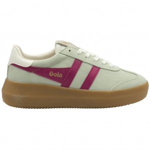 Gola Classics Athena Sneakers Fuchsia Hvite Norge | BMFQJO-176