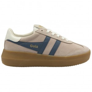 Gola Classics Athena Sneakers Rosa Hvite Norge | PVZDYM-570