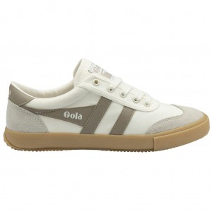 Gola Classics Badminton Plimsoll Sneakers Hvite Grå Norge | JWROYX-706