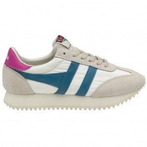 Gola Classics Boston '78 Sneakers Hvite Fuchsia Norge | TMASDF-627
