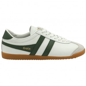 Gola Classics Bullet Leather Sneakers Hvite Norge | MIVRSC-026
