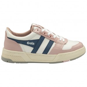 Gola Classics Challenge Sneakers Hvite Rosa Norge | KRLDXJ-294