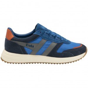 Gola Classics Chicago Sneakers Blå Marineblå Norge | DLBQEU-074