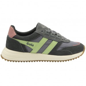 Gola Classics Chicago Sneakers Grønn Korall Rosa Norge | OZXDEV-047