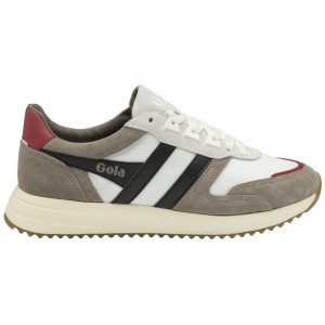 Gola Classics Chicago Sneakers Hvite Svarte Norge | SOLDUB-015