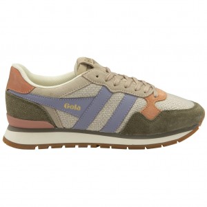 Gola Classics Colorado Sneakers Khaki Lavendel Norge | WZREKA-267