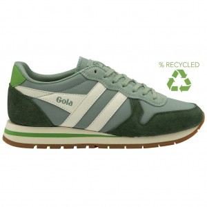 Gola Classics Daytona Chute Sneakers Grønn Hvite Norge | FEZCQI-730