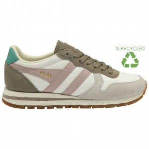 Gola Classics Daytona Chute Sneakers Hvite Rosa Norge | UTKSIO-053