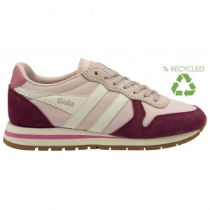 Gola Classics Daytona Chute Sneakers Rosa Hvite Norge | MCHETK-480