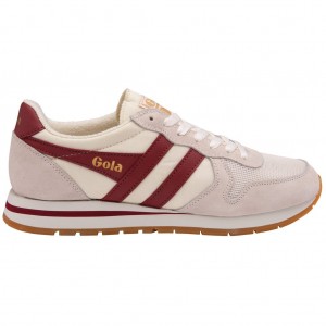 Gola Classics Daytona Sneakers Hvite Dyp Rød Norge | BAEVWL-708