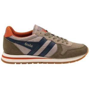 Gola Classics Daytona Sneakers Khaki Marineblå Norge | BVPOIE-340