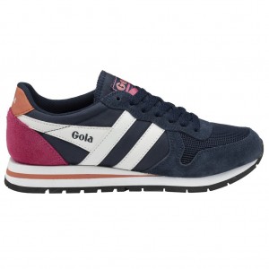 Gola Classics Daytona Sneakers Marineblå Hvite Korall Norge | MRVTLS-618