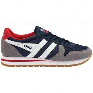 Gola Classics Daytona Sneakers Marineblå Hvite Norge | NQOZEB-490