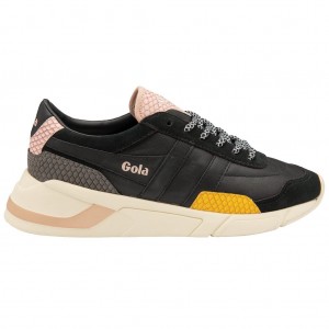 Gola Classics Eclipse Trident Snake Sneakers Svarte Rosa Norge | HXVNWO-753