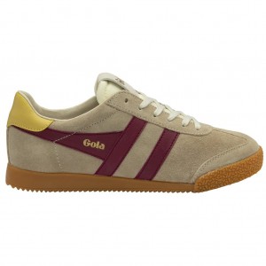 Gola Classics Elan Sneakers Bone Cerise Pollen Norge | PWDTVK-853