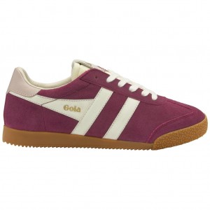 Gola Classics Elan Sneakers Hvite Rosa Norge | ZLDAGN-972