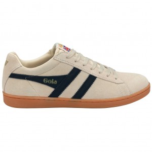 Gola Classics Equipe Suede Sneakers Hvite Blå Norge | SKOEBV-762