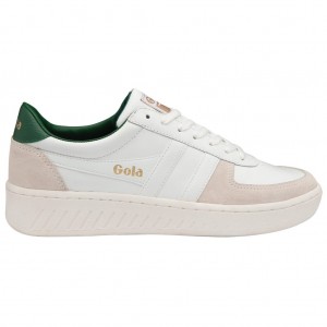 Gola Classics Grandslam Classic Sneakers Hvite Mørke Grønn Norge | NVDPKG-516