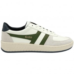 Gola Classics Grandslam Classic Sneakers Hvite Mørke Grønn Marineblå Norge | BHEOYP-128