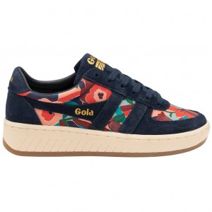 Gola Classics Grandslam LBTY BL Sneakers Marineblå Norge | ARDJEN-258