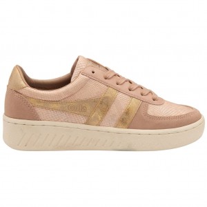 Gola Classics Grandslam Lizard Sneakers Rosa Gull Norge | IRCWPE-327