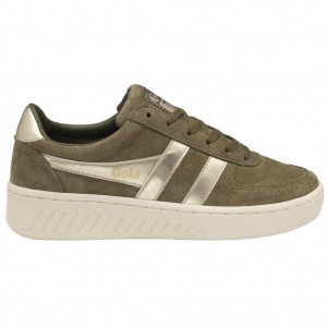 Gola Classics Grandslam Pearl Sneakers Khaki Norge | CVJYKE-584