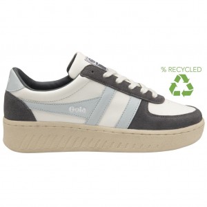 Gola Classics Grandslam Pure Sneakers Hvite Blå Norge | AOEPZT-607