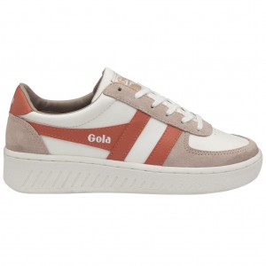 Gola Classics Grandslam Pure Sneakers Hvite Korall Norge | KBXPCQ-416