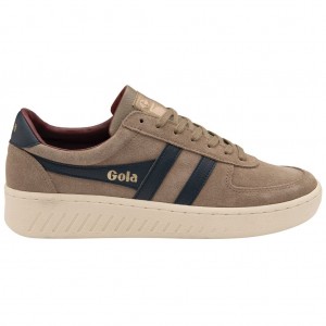 Gola Classics Grandslam Suede Sneakers Marineblå Burgunder Norge | PIOTGQ-584