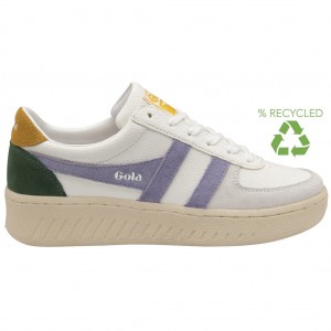 Gola Classics Grandslam Trident Sneakers Hvite Lavendel Norge | RISTQK-396