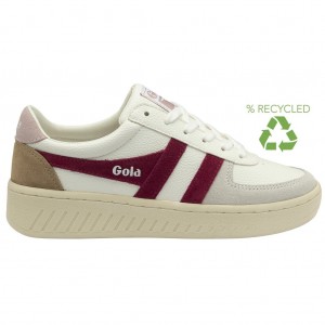 Gola Classics Grandslam Trident Sneakers Hvite Rosa Norge | OLXFHP-978