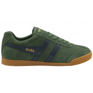 Gola Classics Harrier Suede Sneakers Marineblå Norge | UCJOSF-914
