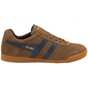 Gola Classics Harrier Suede Sneakers Marineblå Burgunder Norge | RJVYMD-498