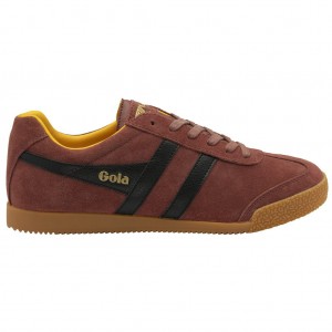 Gola Classics Harrier Suede Sneakers Rød Svarte Norge | ZIPTSJ-401