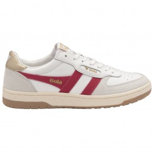 Gola Classics Hawk Sneakers Hvite Gull Norge | ACKMXB-476