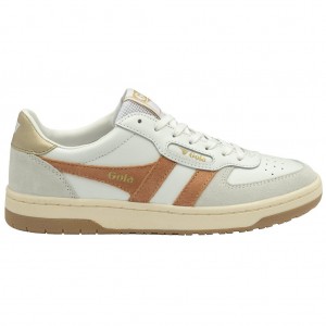 Gola Classics Hawk Sneakers Hvite Gull Norge | FPISJH-423