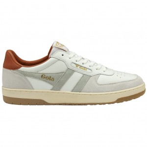 Gola Classics Hawk Sneakers Hvite Oransje Norge | OXVDSP-948