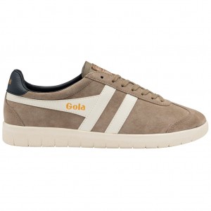 Gola Classics Hurricane Suede Sneakers Hvite Marineblå Norge | OWRCMS-576