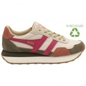 Gola Classics Indiana Sneakers Khaki Norge | KWSJUZ-275