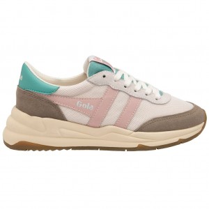 Gola Classics Jupiter Sneakers Hvite Rosa Norge | EWVGBM-305