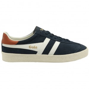 Gola Classics Medallist Sneakers Marineblå Hvite Oransje Norge | XGVTCF-954