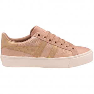 Gola Classics Orchid II Lizard Sneakers Rosa Gull Norge | JGVMZU-365