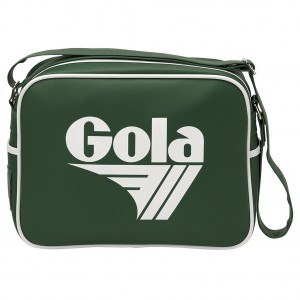 Gola Classics Redford Messenger Bag Grønn Hvite Norge | CKNIHB-329