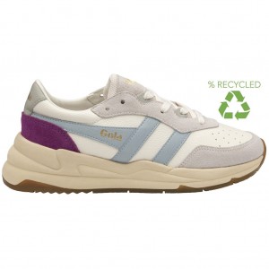 Gola Classics Saturn Sneakers Hvite Blå Norge | TCEZQY-204