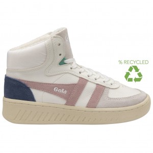 Gola Classics Slam Trident Sneakers Hvite Rosa Norge | IYUOAM-014